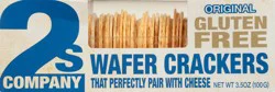 2s Company Wafer Crackers, Gluten Free, Original