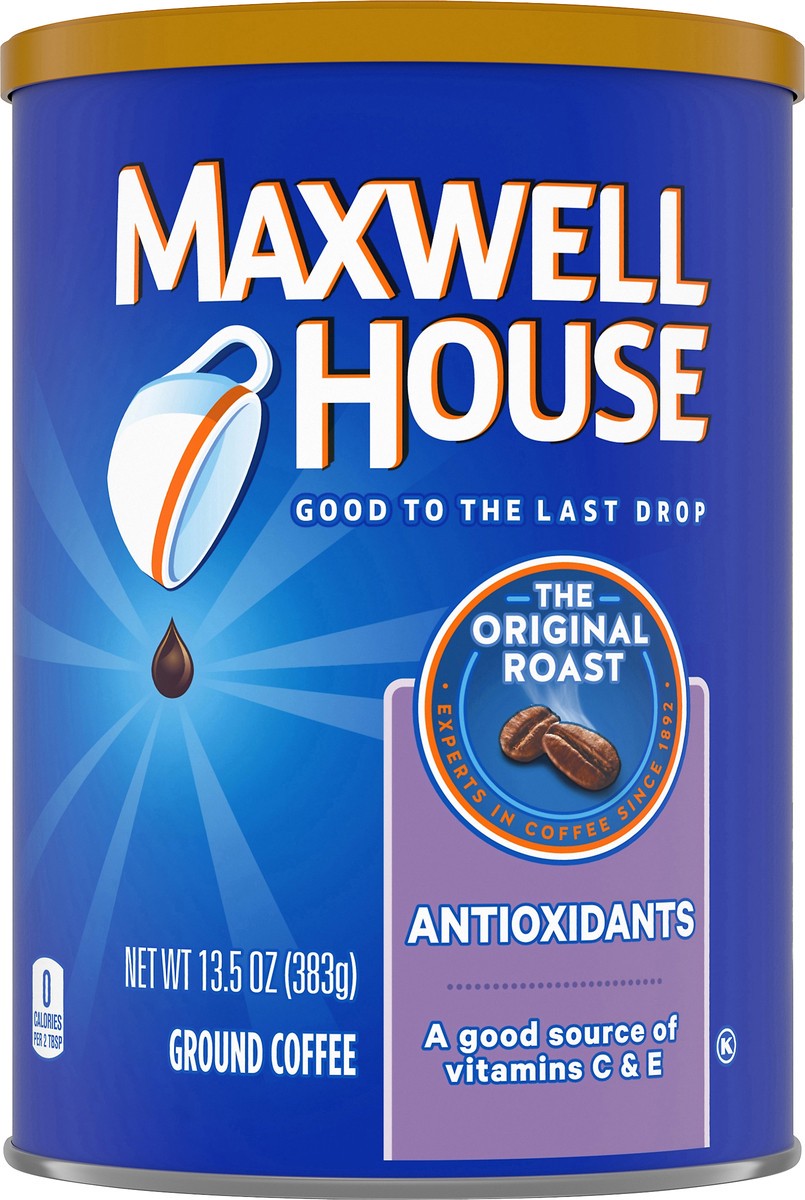 slide 13 of 13, Maxwell House Antioxidants Original Medium Roast Ground Coffee- 13.5 oz, 13.5 oz