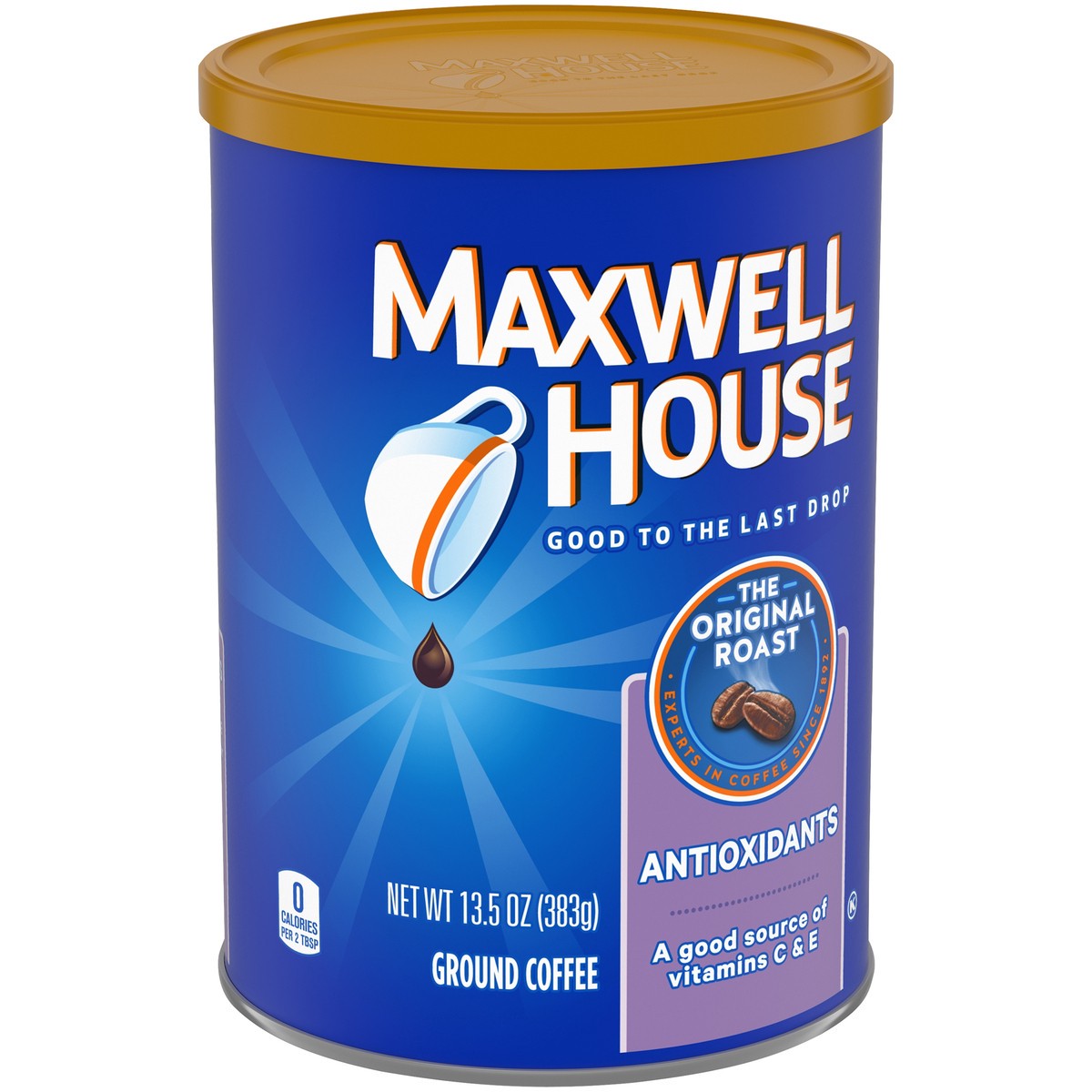 slide 4 of 13, Maxwell House Antioxidants Original Medium Roast Ground Coffee- 13.5 oz, 13.5 oz