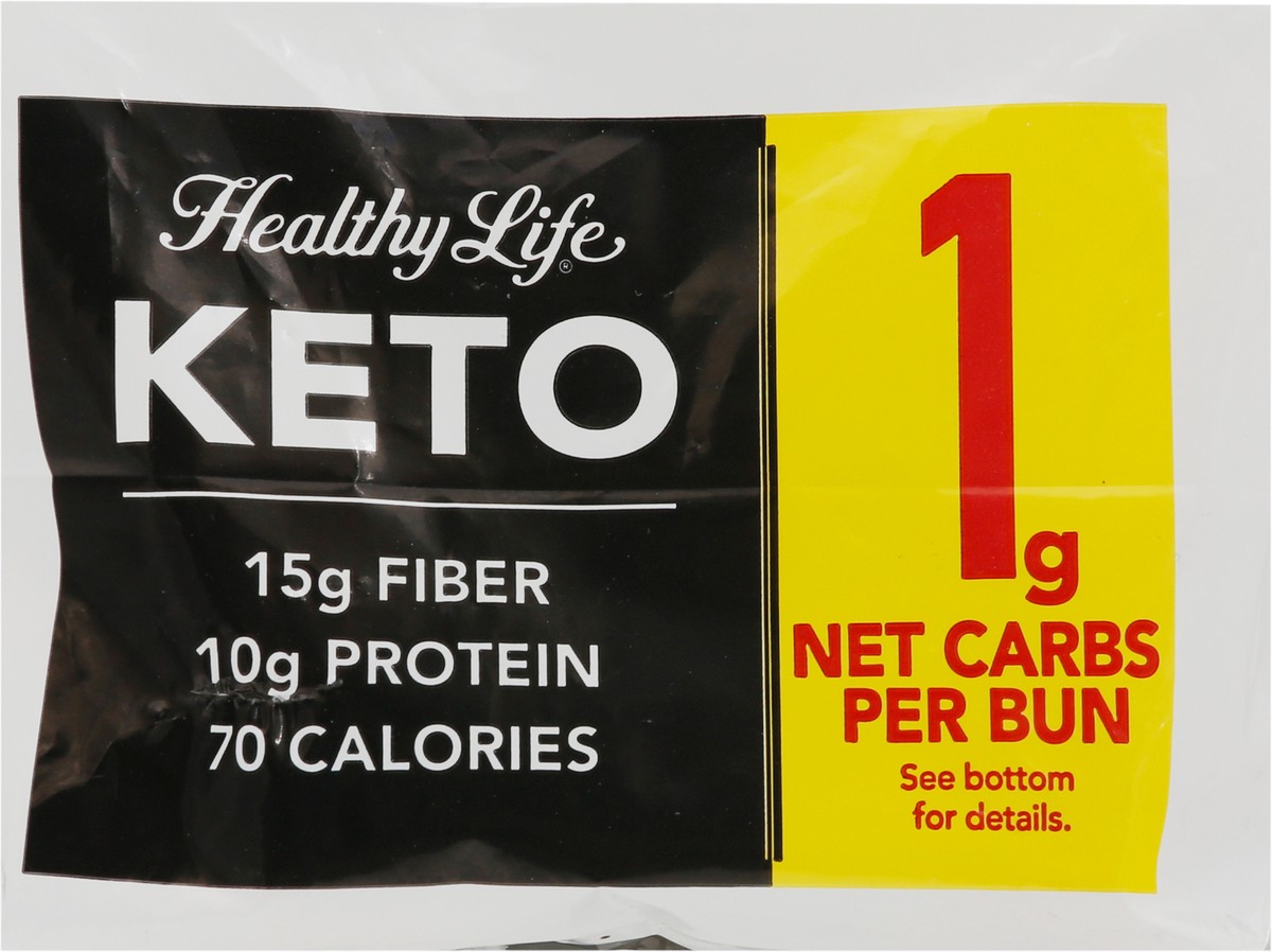 slide 8 of 12, Healthy Life Keto Hot Dog Buns 4 ea, 4 ct