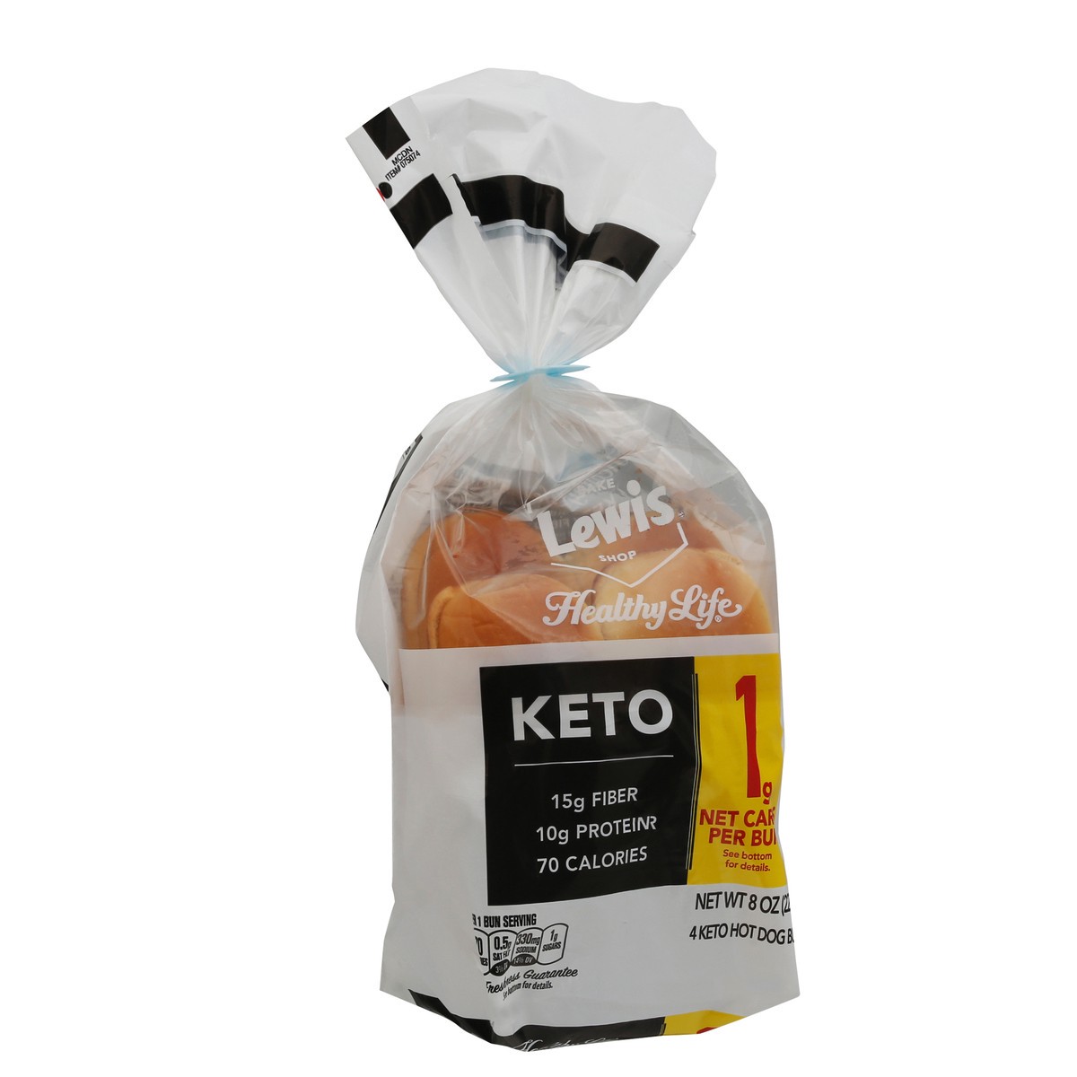 slide 5 of 12, Healthy Life Keto Hot Dog Buns 4 ea, 4 ct