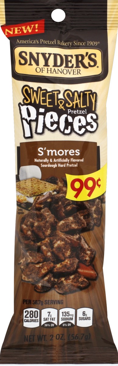 slide 3 of 3, Snyder's of Hanover Sweet/Salty Smore Pieces Tubes, 2 oz