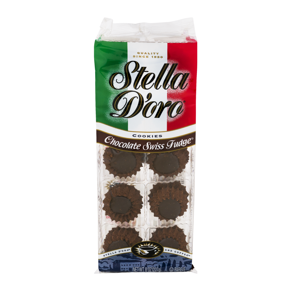 slide 1 of 1, Stella d'Oro Swiss Chocolate Fudge, 8 oz