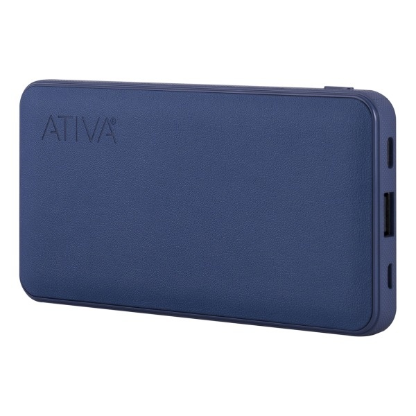 slide 1 of 4, Ativa 10,000Mah Battery Pack For Usb Devices, Navy, 47239, 1 ct