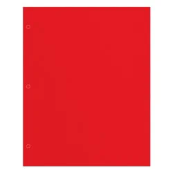 Office Depot Brand 2-Pocket Paper Folder, Letter Size, Red