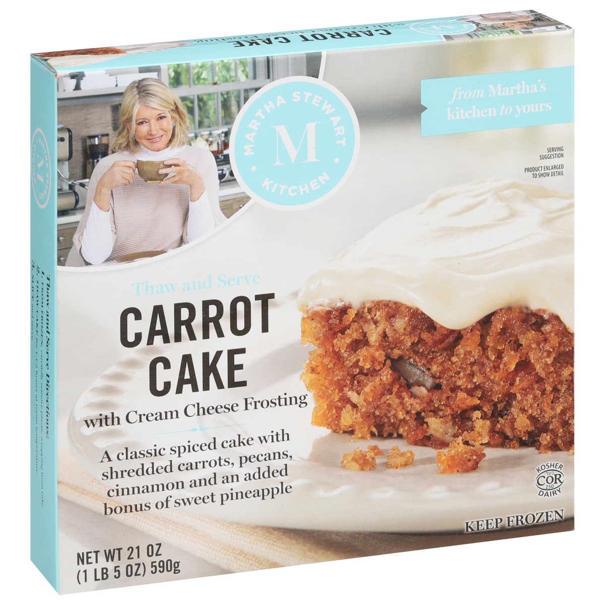 slide 2 of 9, Martha Stewart Kitchen Carrot Cake with Cream Cheese Frosting, 18 oz