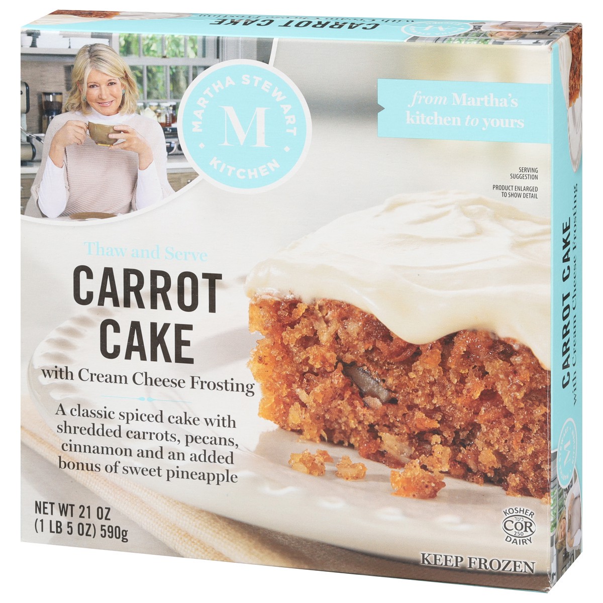 slide 3 of 9, Martha Stewart Kitchen Carrot Cake with Cream Cheese Frosting, 18 oz