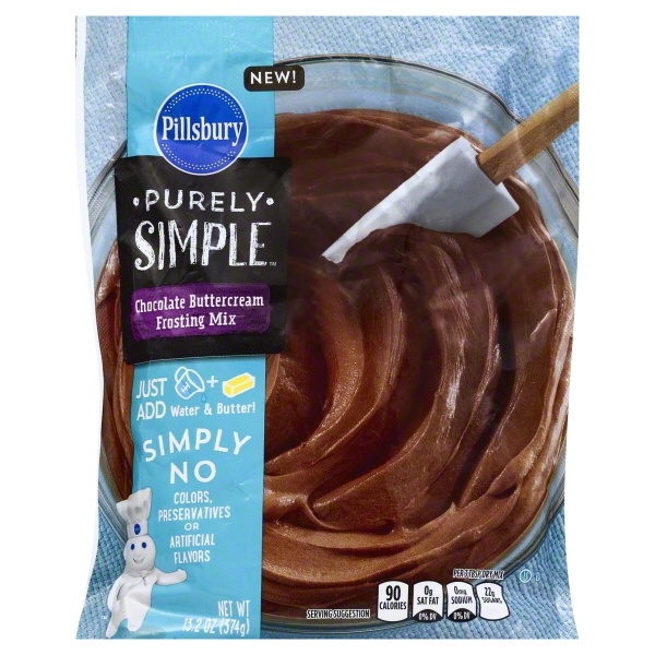 slide 1 of 1, Pillsbury Purely Simple Chocolate Frosting, 13.2 oz