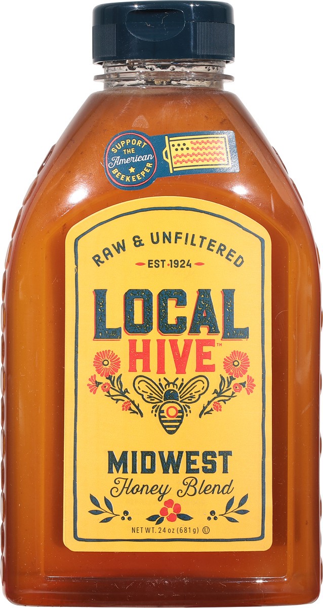 slide 7 of 9, Local Hive Midwest Raw & Unfiltered Honey Blend 24 oz, 24 oz
