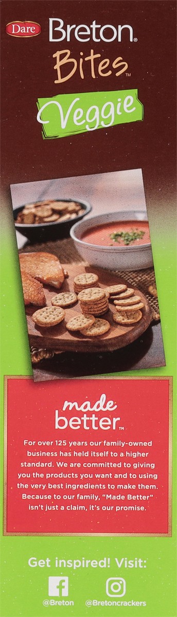 slide 9 of 9, Breton Veggie Bites 8 oz, 8 oz