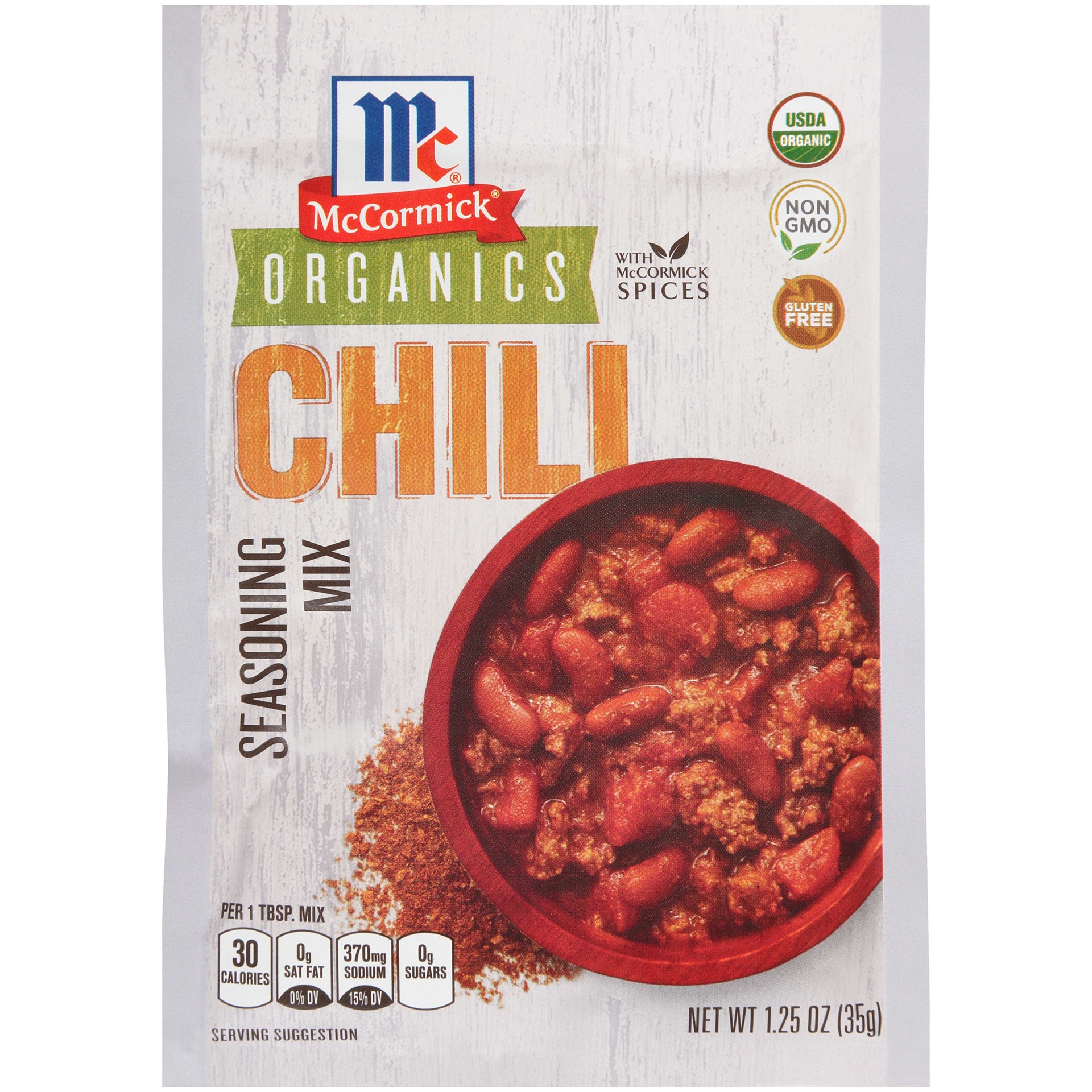 slide 1 of 7, McCormick Organics Chili Seasoning Mix, 1.25 oz