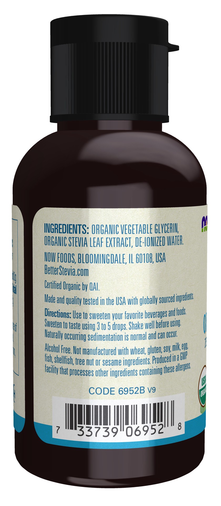 slide 3 of 4, NOW Foods BetterStevia Liquid, Organic Glycerite - 2 fl. oz., 2 fl oz