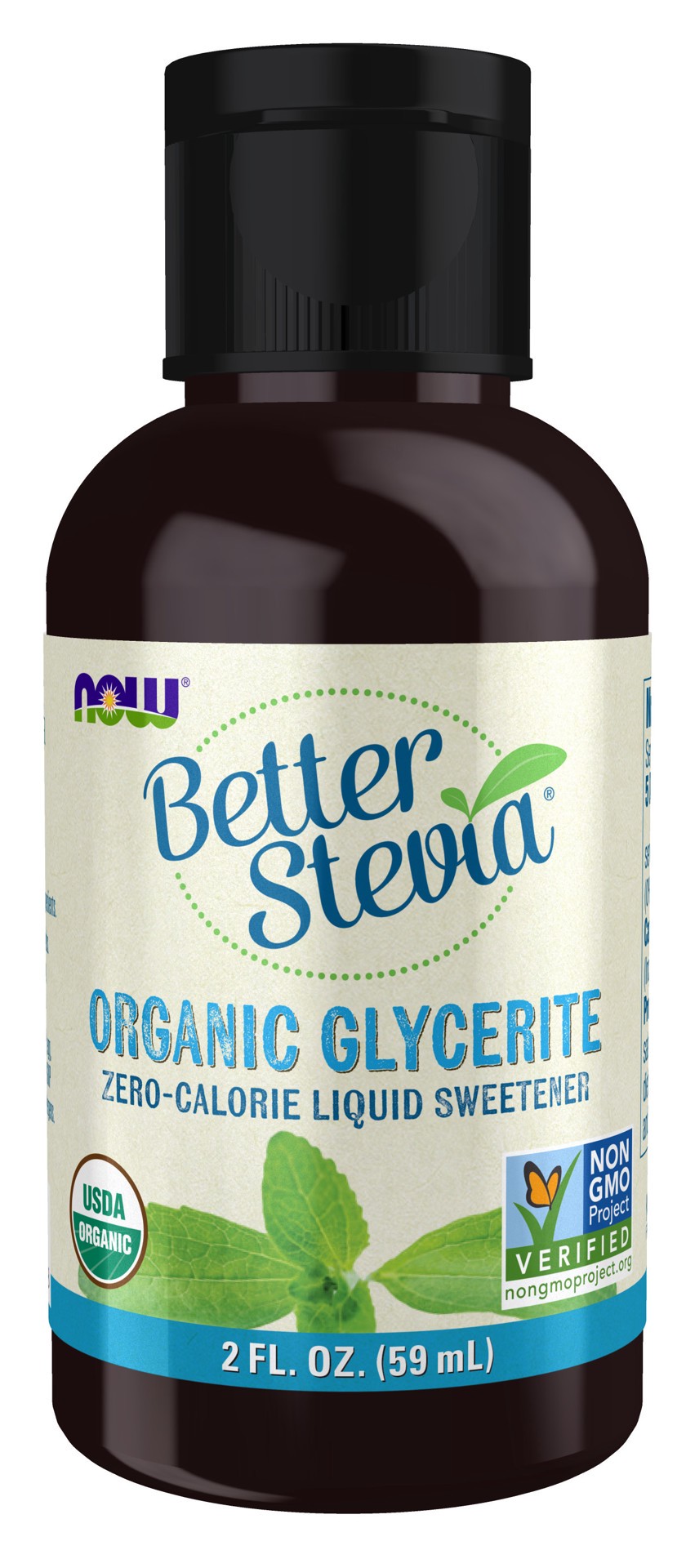 slide 1 of 4, NOW Natural Foods BetterStevia Liquid, Organic Glycerite - 2 fl. oz., 2 fl oz