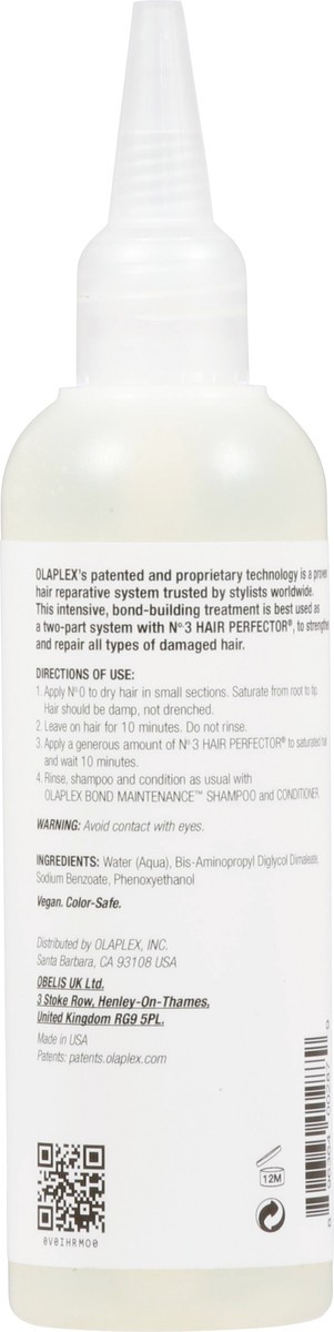 slide 2 of 9, Olaplex No.0 Intensive Bond Building Hair Treatment, 5.2 fl oz