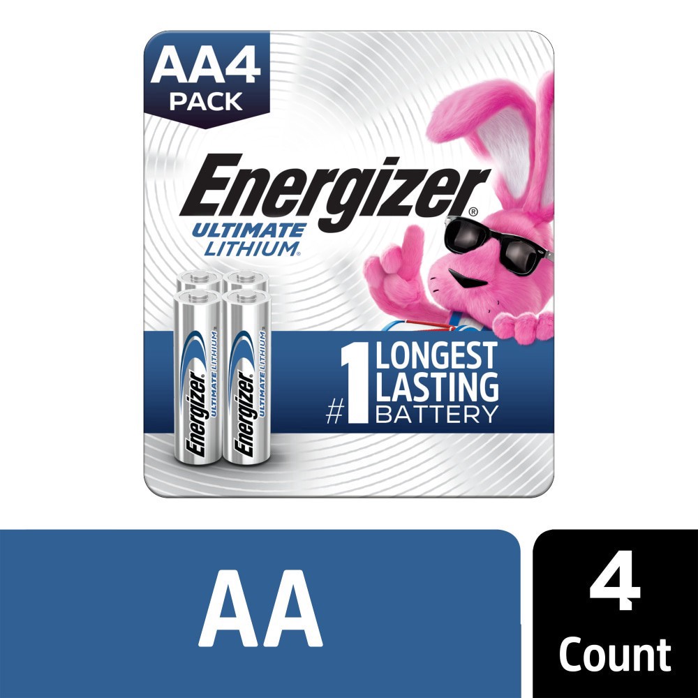 slide 5 of 6, Energizer AA Ultimate Lithium Batteries 4 Each, 4 ct