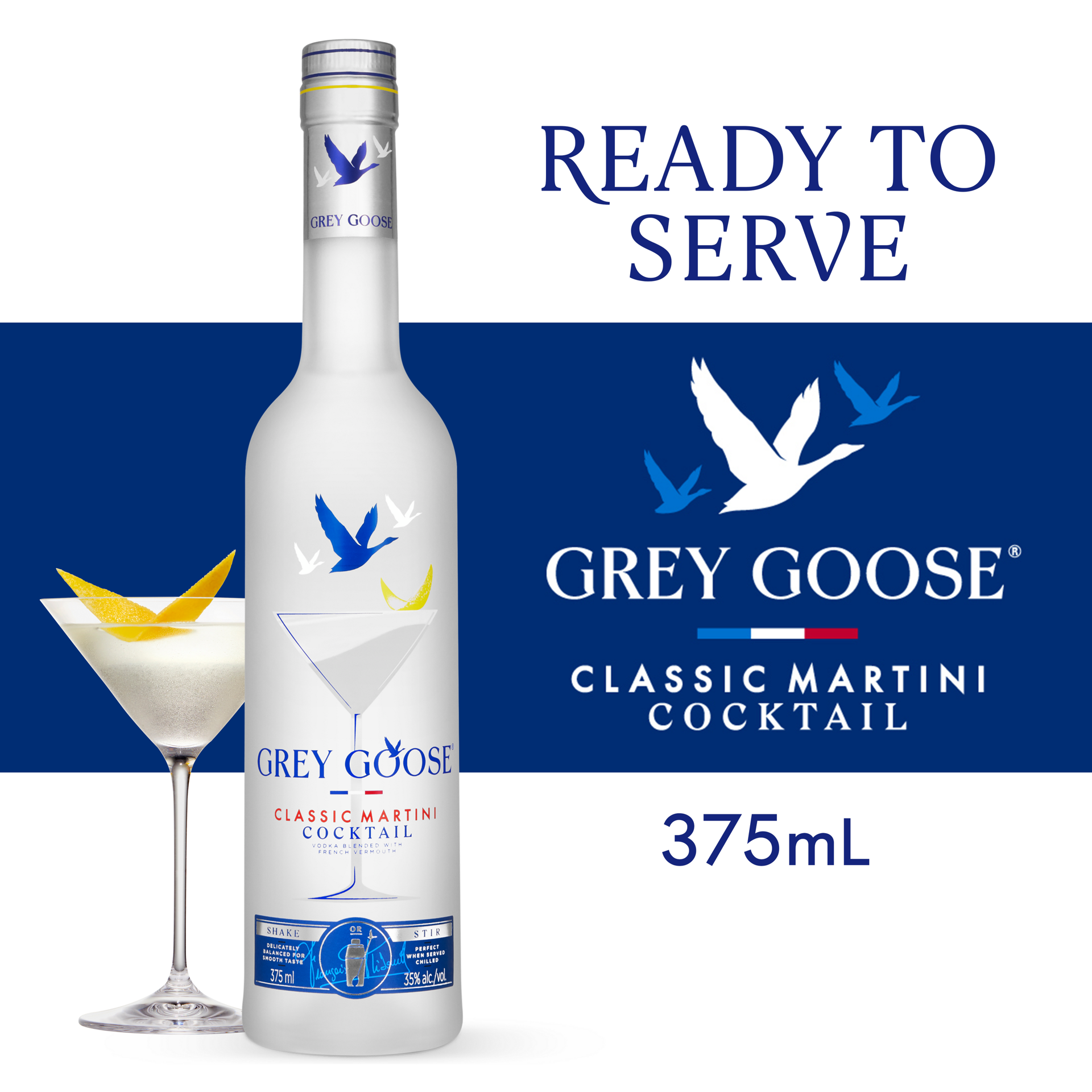 slide 3 of 5, Grey Goose Classic Martini Cocktail 375 ml, 375 ml