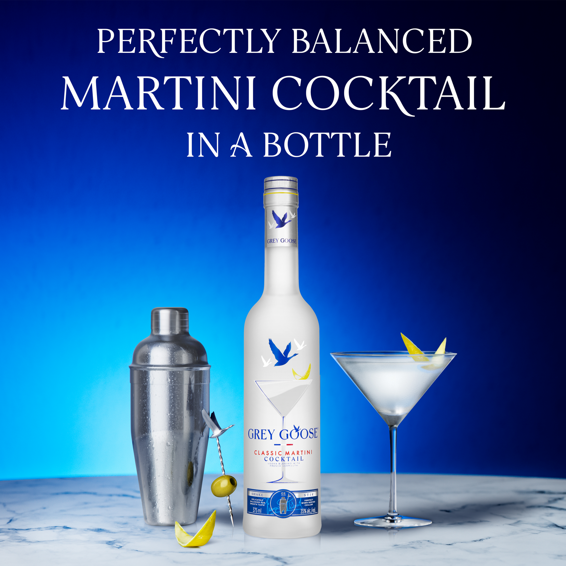 slide 4 of 5, Grey Goose Classic Martini Cocktail 375 ml, 375 ml
