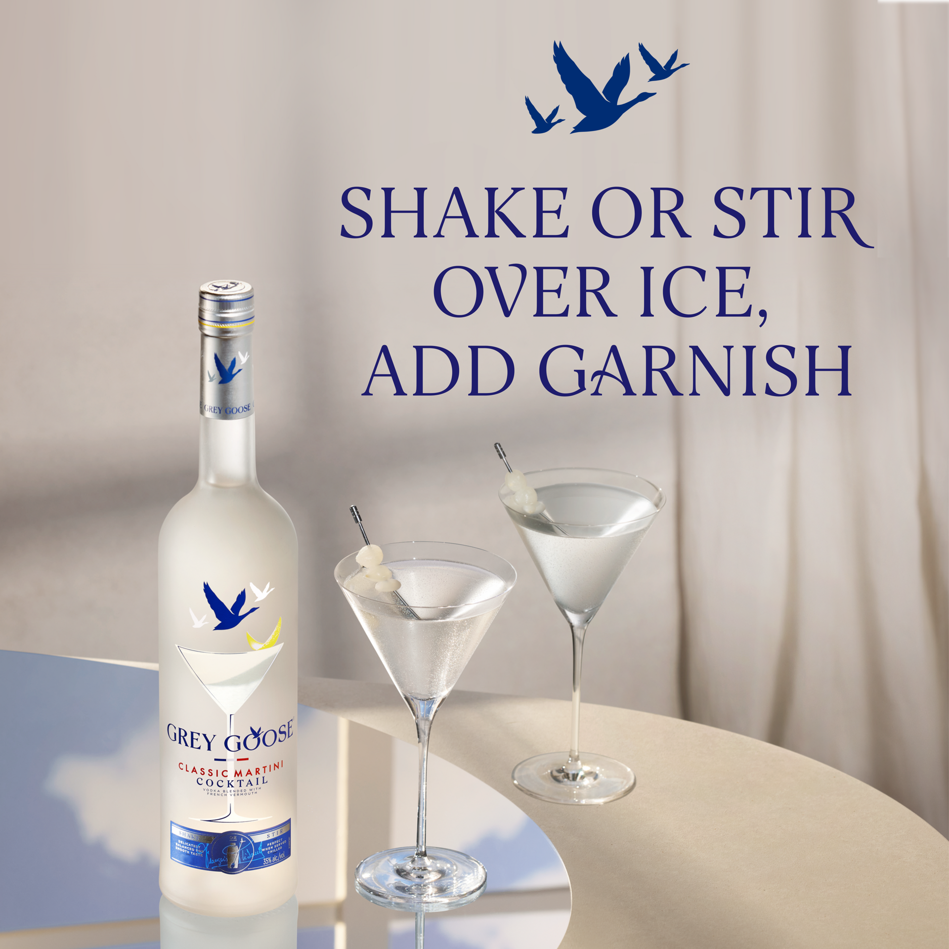slide 2 of 5, Grey Goose Classic Martini Cocktail 375 ml, 375 ml