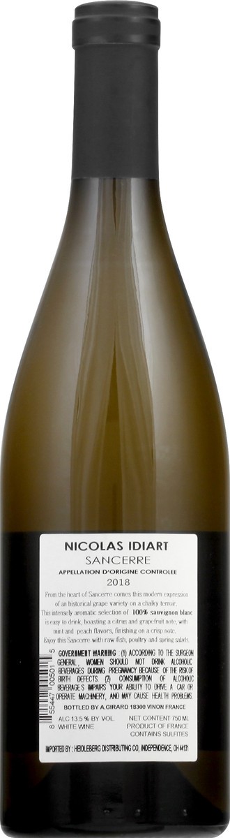 slide 5 of 7, Nicolas Idiart Sauvignon Blanc 750 ml, 750 ml