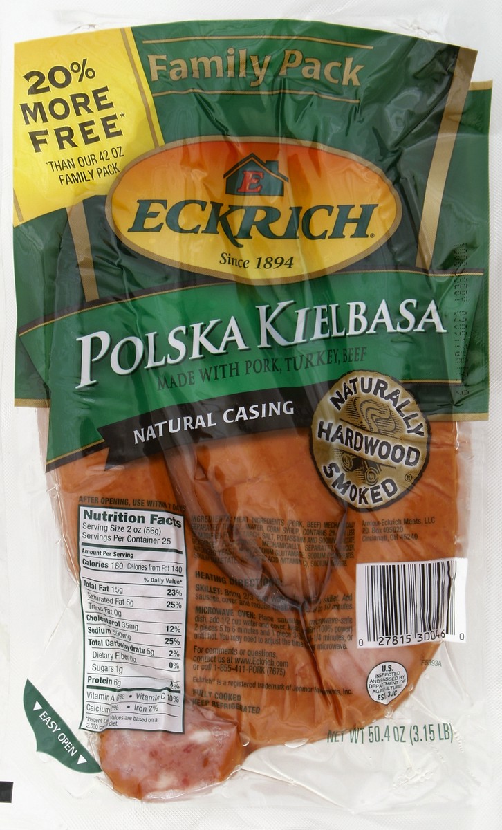 slide 1 of 6, Eckrich Polska Kielbasa 50.4 oz, 50.40 oz