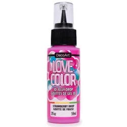Deco Art Love Color 3d Jelly Drops Strawberry 2oz