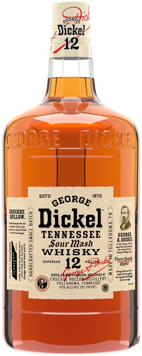 slide 1 of 3, George Dickel Whiskey - American, 1.75 liter