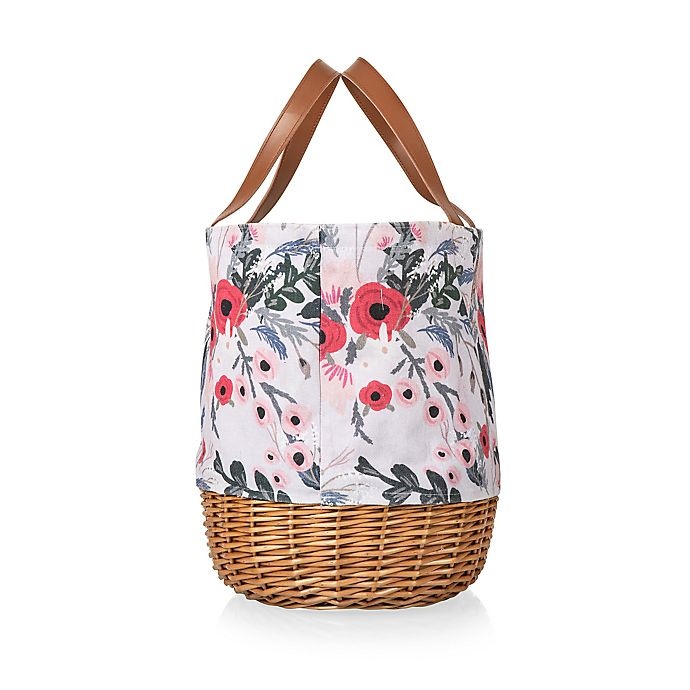 slide 4 of 7, Picnic Time Promenade Picnic Basket - Floral Pink, 1 ct