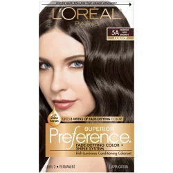 L'Oréal Superior Preference Fade-Defying Color + Shine System - 6.5 fl oz - 5A M Ash Brown - 1 kit