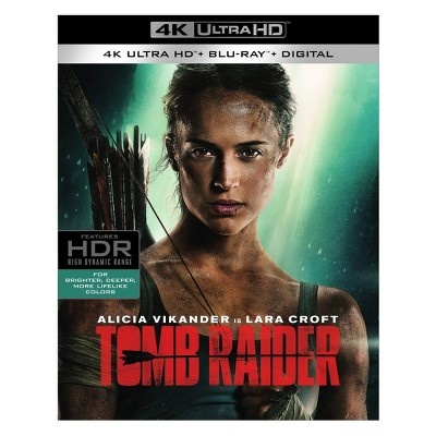 slide 1 of 1, Tomb Raider (2018) (4K/UHD + Blu-ray + Digital), 1 ct