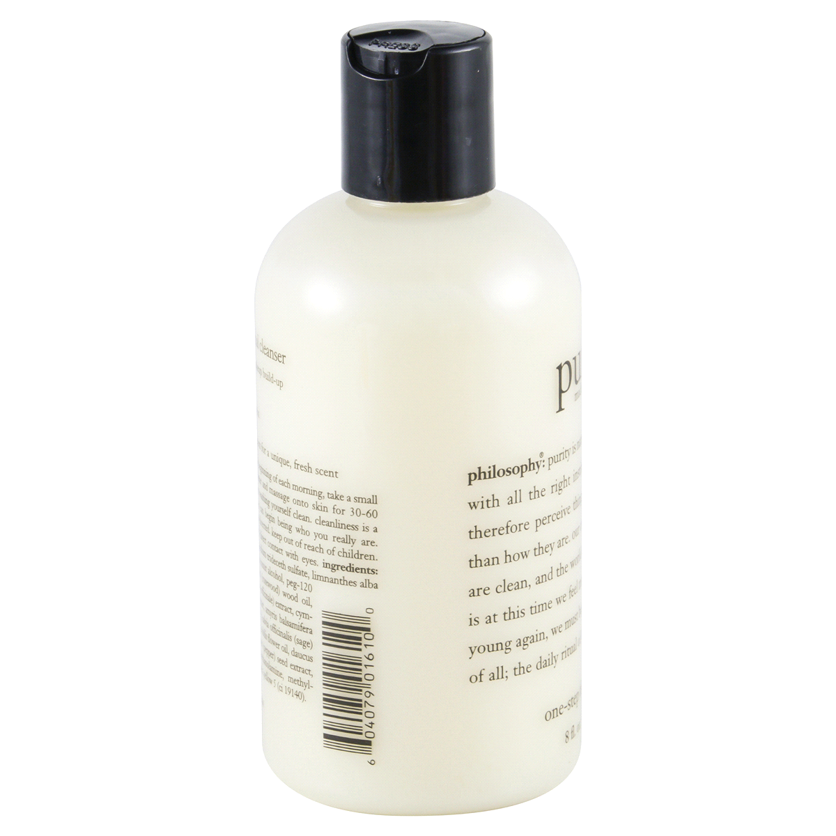 slide 2 of 4, philosophy Purity Facial Cleanser, 8 oz