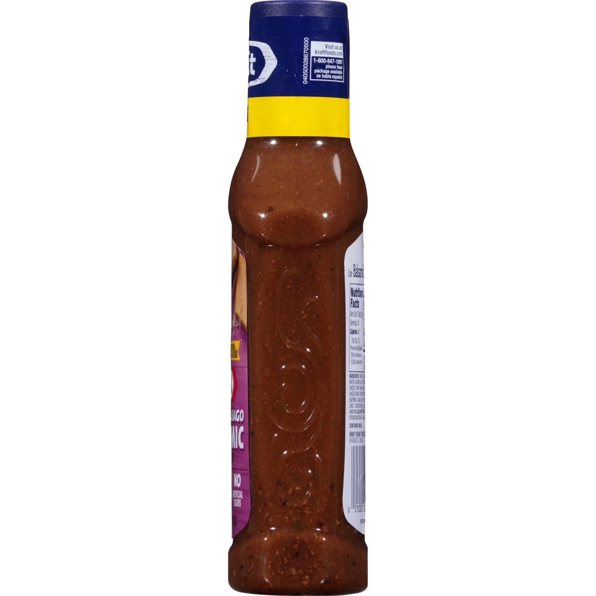 slide 5 of 8, Kraft Lite Parmesan Asiago Balsamic Vinaigarette Salad Dressing, 16 fl oz
