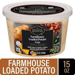 Private Selection Kettle Cooked Farmhouse Loaded Potato Soup, 15 oz