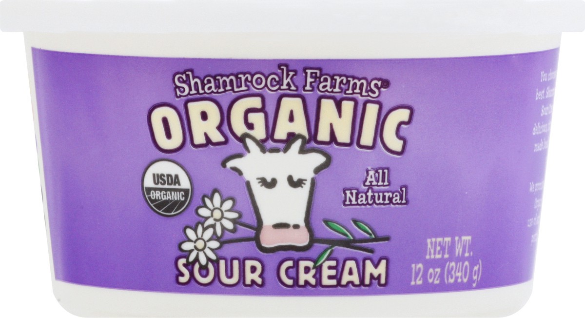 slide 6 of 9, Shamrock Farms Organic Sour Cream 12 oz, 12 oz