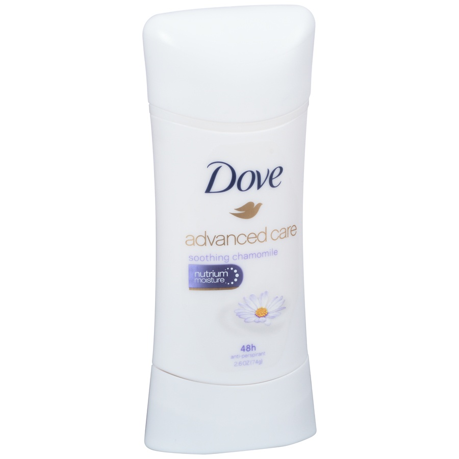 slide 2 of 6, Dove Advanced Care Soothing Chamomile Anti-Perspirant, 2.6 oz