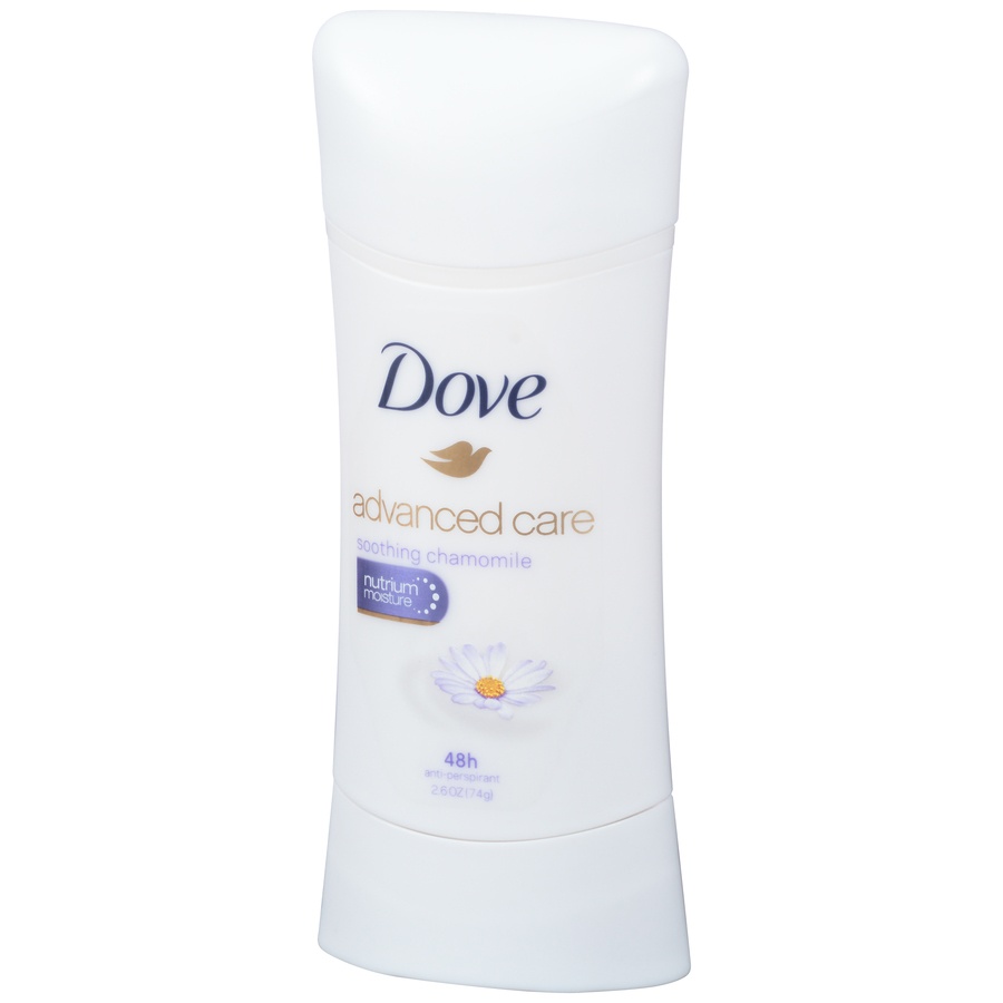 slide 3 of 6, Dove Advanced Care Soothing Chamomile Anti-Perspirant, 2.6 oz