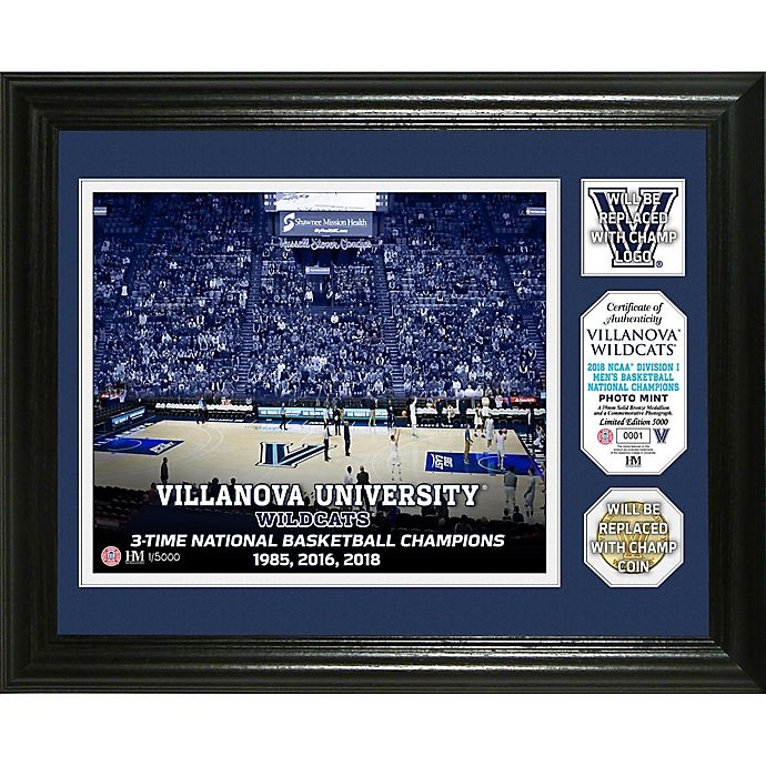 slide 1 of 1, Villanova University 2018 NCAA National Champions Men's Basketball Single Coin Frame, 1 ct