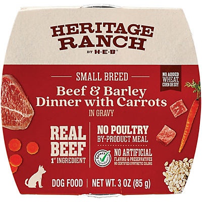 Heritage Ranch by H E B Beef Barley Dinner Wet Dog Food 3 oz Shipt