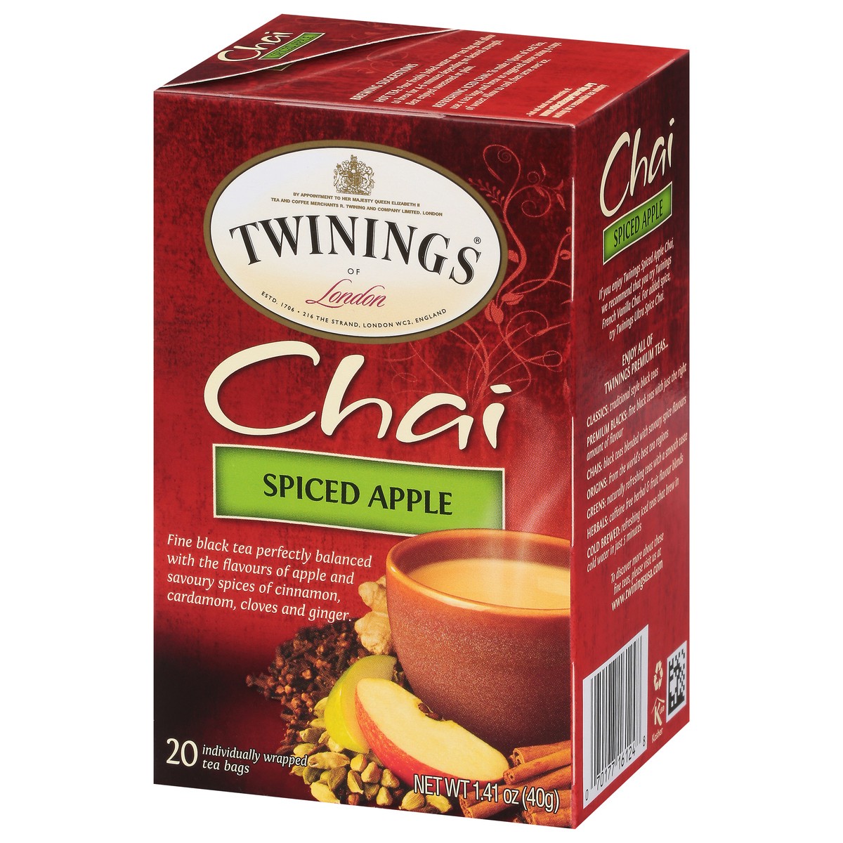 slide 2 of 9, Twinings Spiced Apple Indian Chai Tea Bags - 20 ct, 20 ct