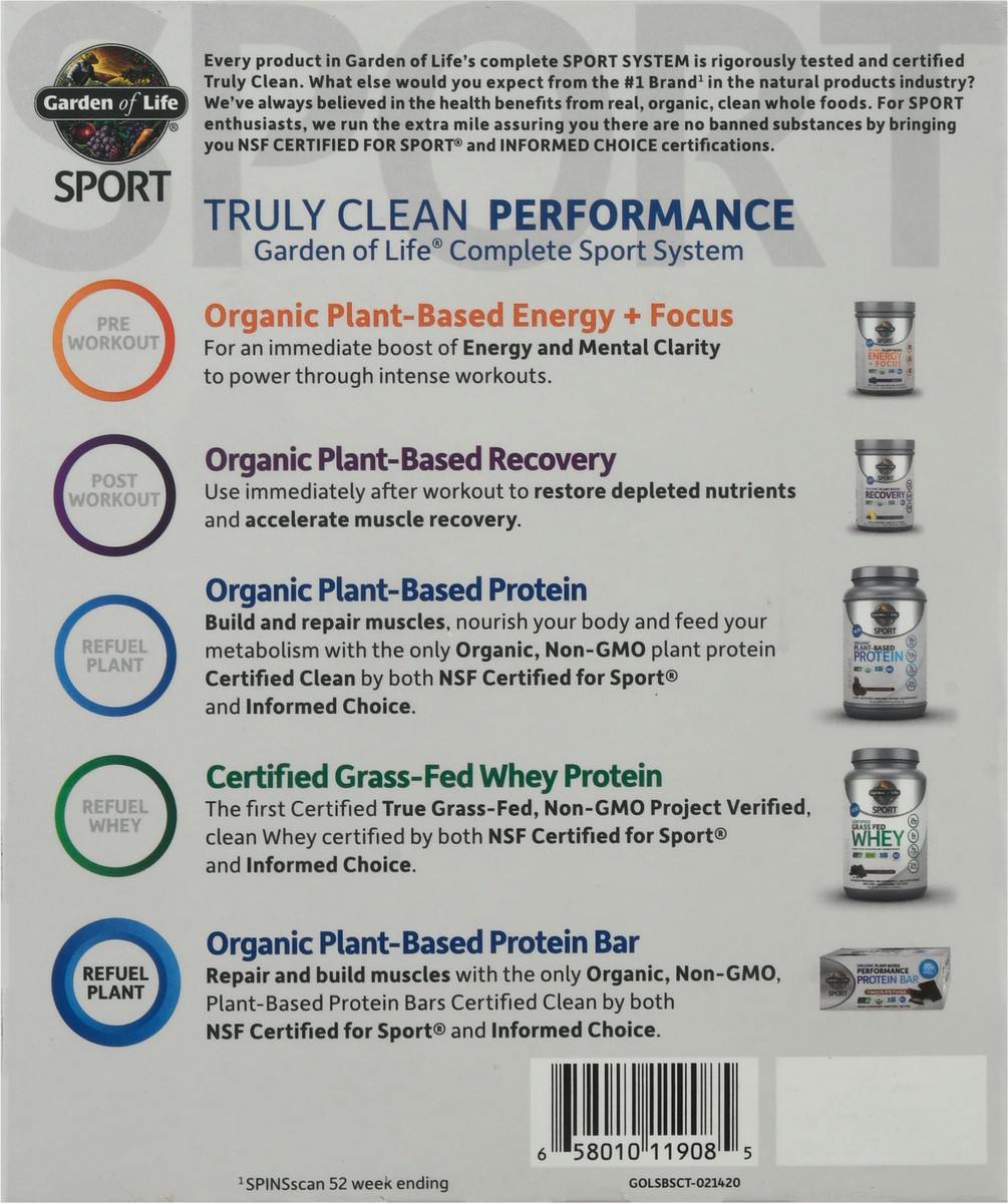 slide 6 of 11, Garden of Life Sport Organic Plant-Based 12 Pack Performance Sea Salt Caramel Protein Bar 12 ea, 12 ct