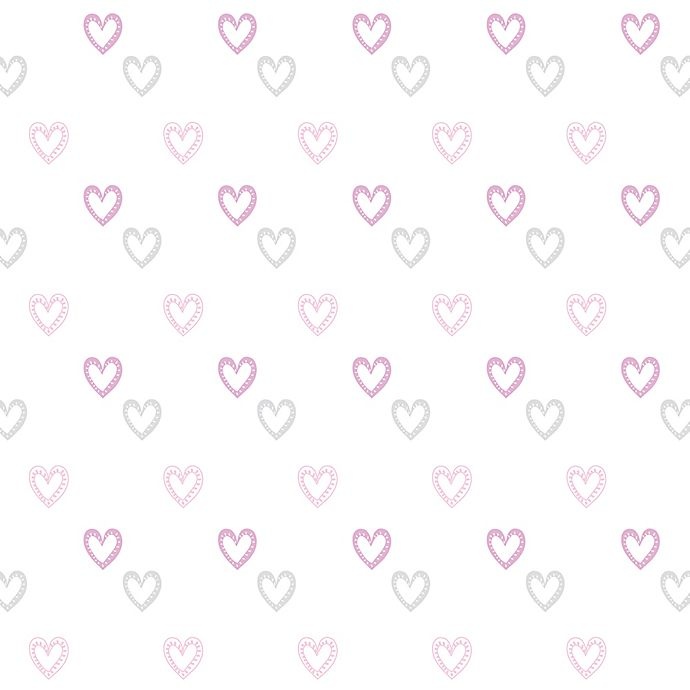 slide 2 of 5, Hello Spud Organic Cotton Jersey Heart Fitted Crib Sheet - Pink, 1 ct