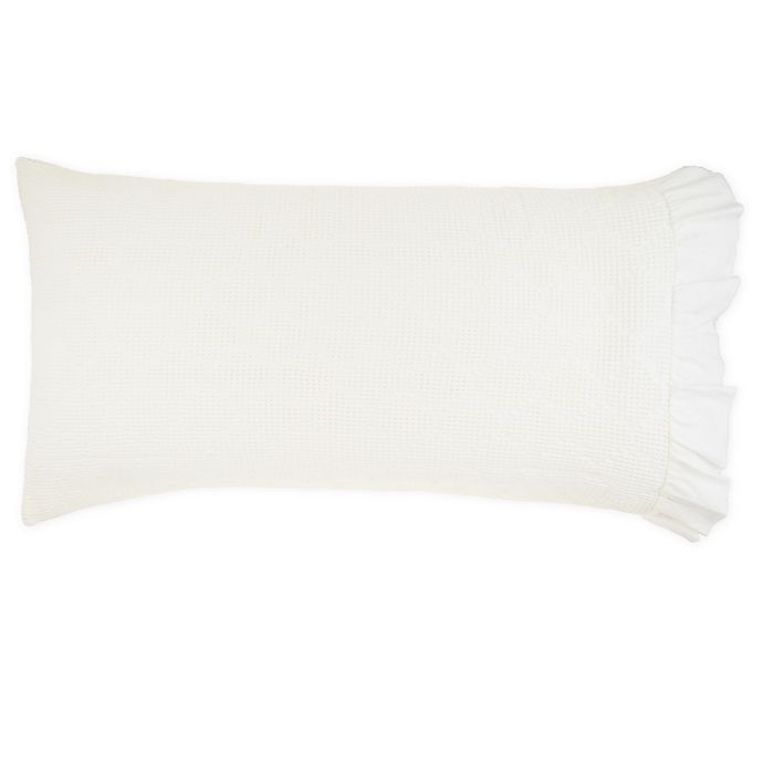 slide 1 of 1, Wamsutta Vintage Blyhe Jacquard Ogee Waffle Textured Standard Pillow Sham - White, 1 ct