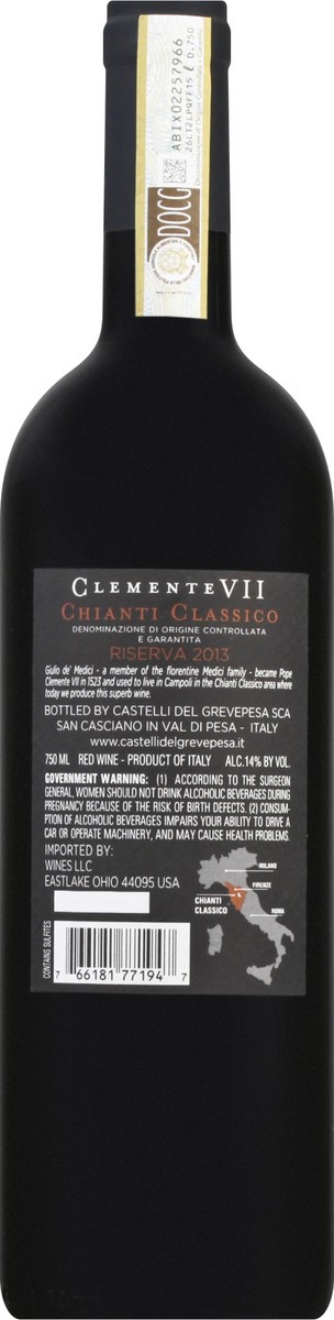 slide 3 of 9, Clemente VII Chianti Classico 750 ml, 25.4 oz