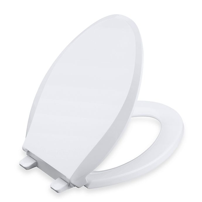 slide 1 of 2, Kohler Cachet Quiet-Close Quick Release Standard Toilet Seat - White, 1 ct