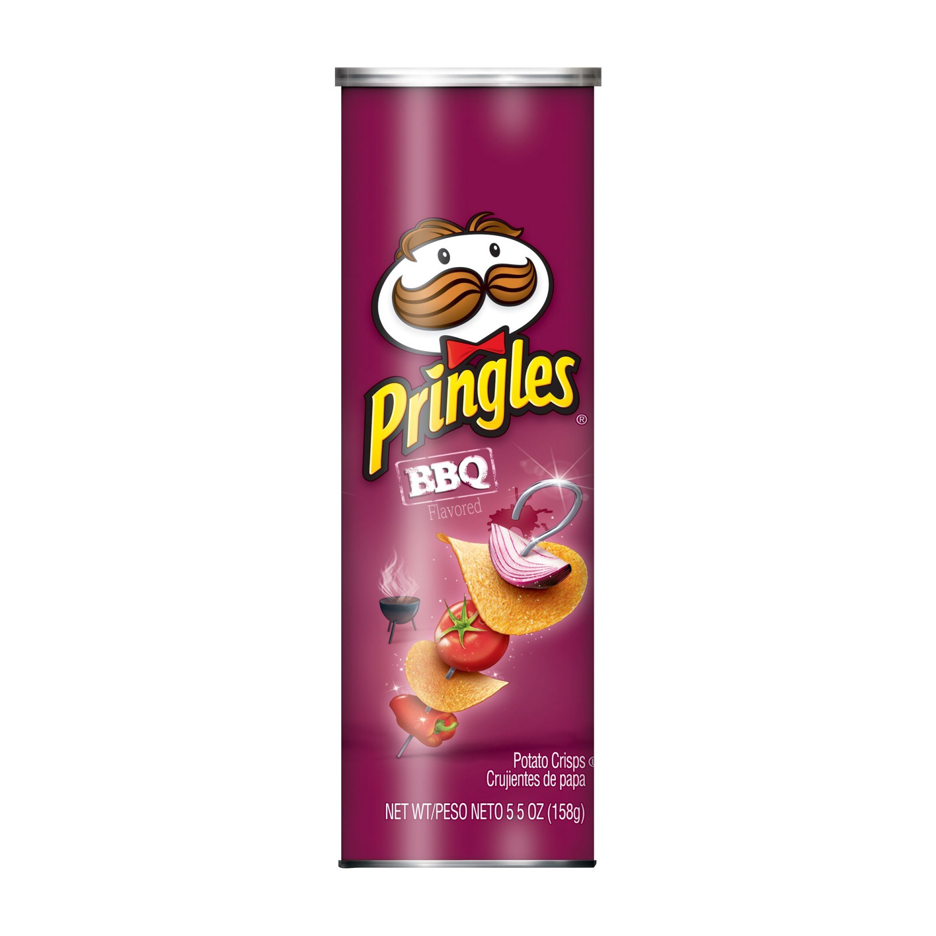 slide 4 of 7, Pringles BBQ Potato Crisps, 5.5 oz