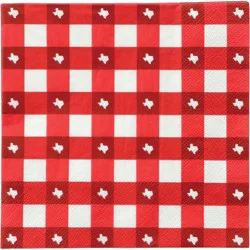 Destination Holiday Texas Gingham Lunch Napkins