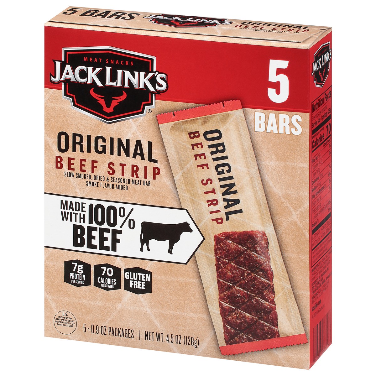 slide 3 of 11, Jack Link's Original Beef Strips, 5 ct; 0.9 oz