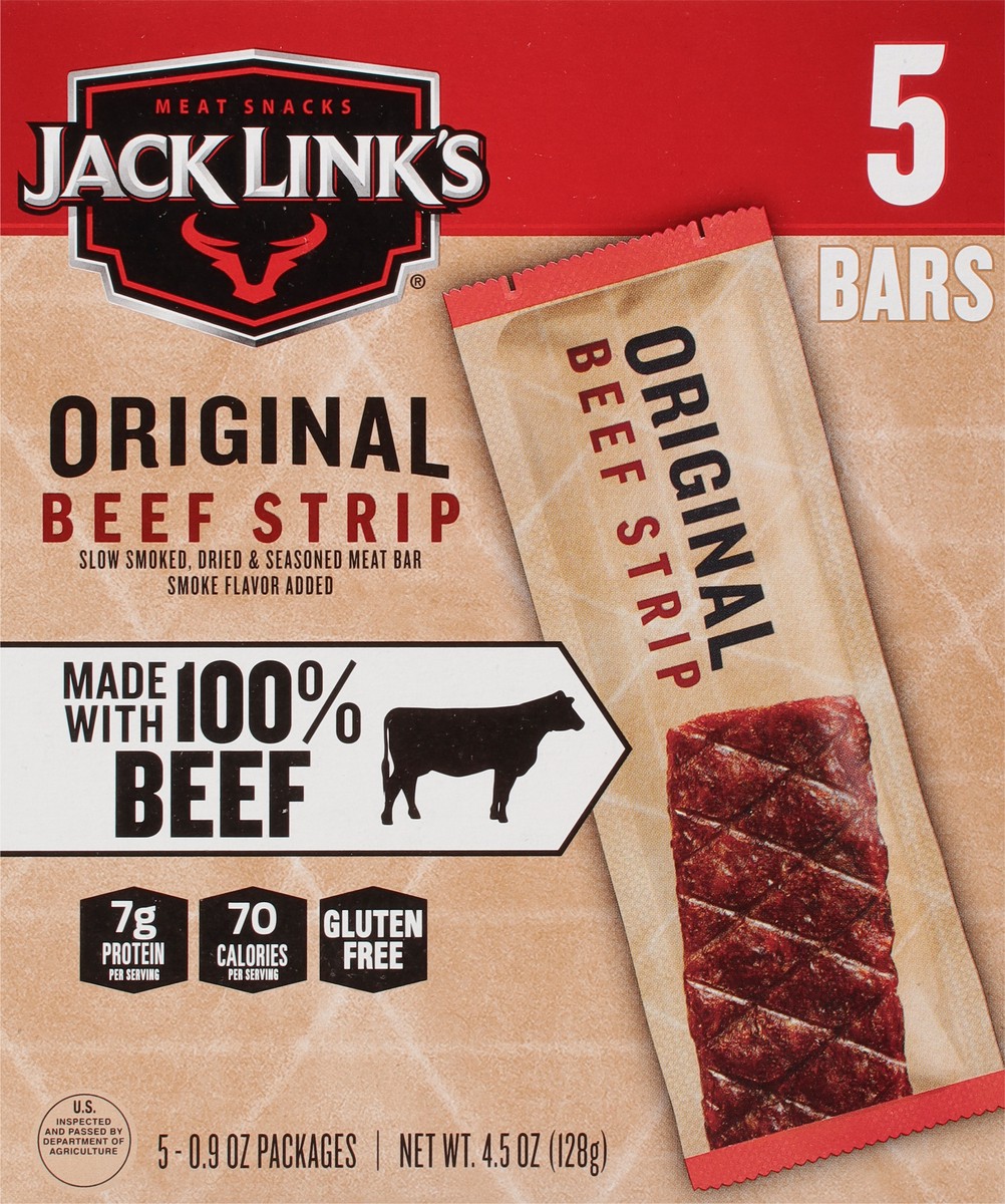 slide 9 of 11, Jack Link's Original Beef Strips, 5 ct; 0.9 oz