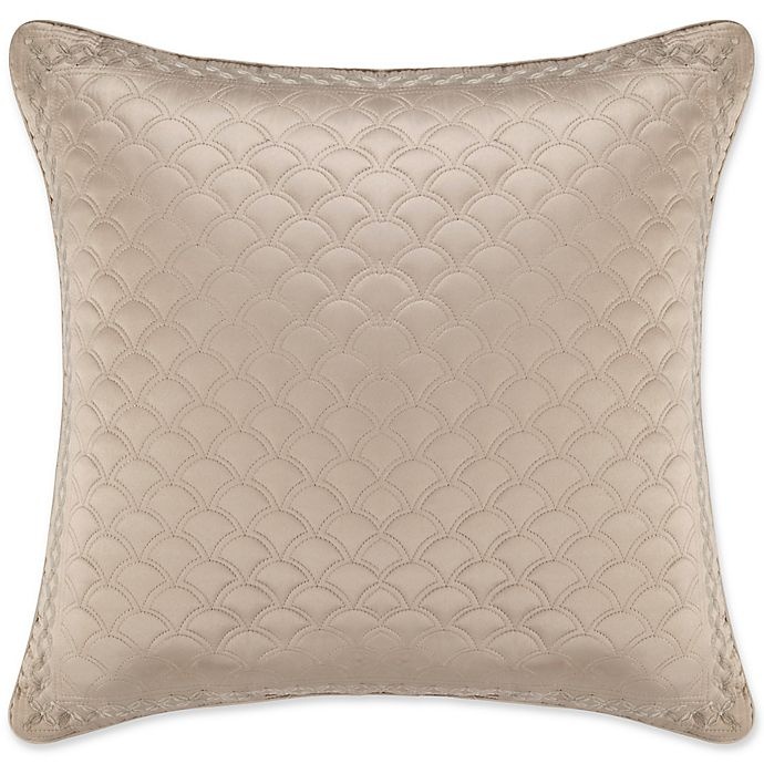 slide 1 of 1, J. Queen New York Zilara Square Throw Pillow - Taupe, 1 ct