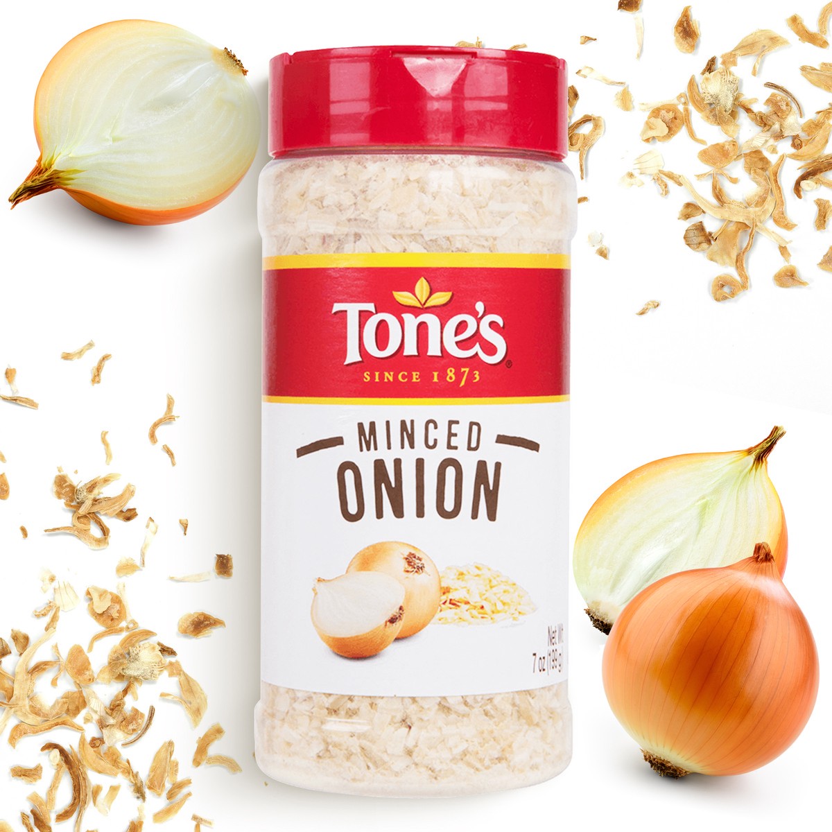 slide 1 of 2, Tone's Tones Minced Onion Spice, 7 oz, 7 oz