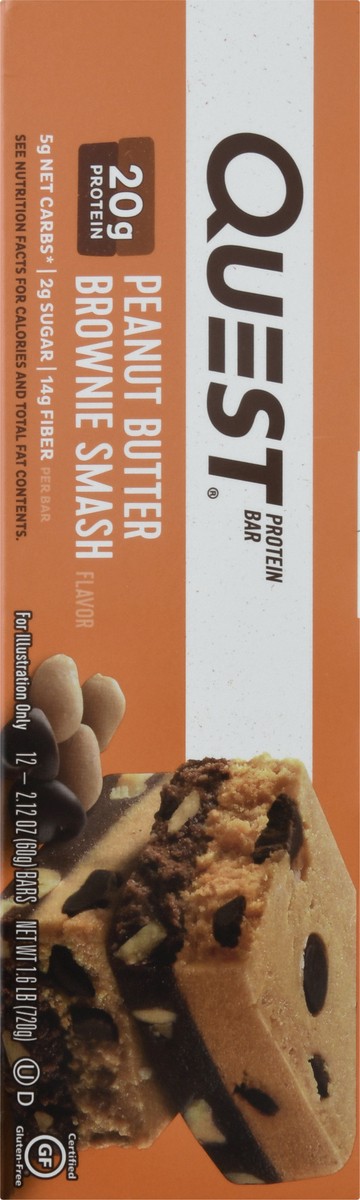 slide 12 of 12, Quest Peanut Butter Brownie Smash Flavor Protein Bar 12 ea, 12 ct